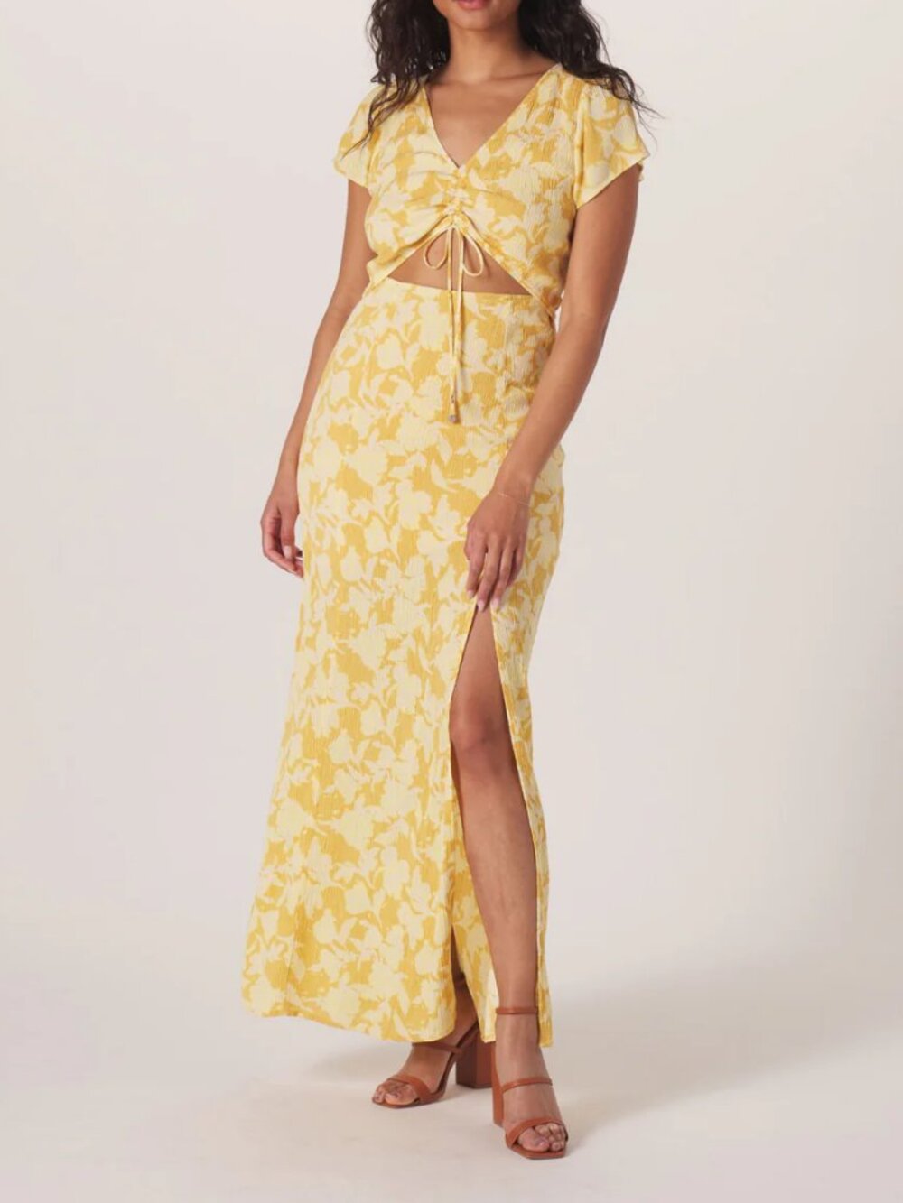 The Normal Brand Ezra Crepe Cinch Dress